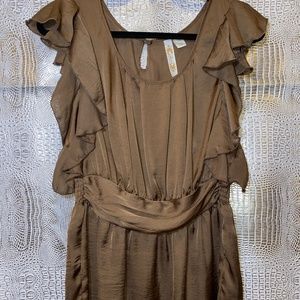 Gorgeous brown silky blouse size M